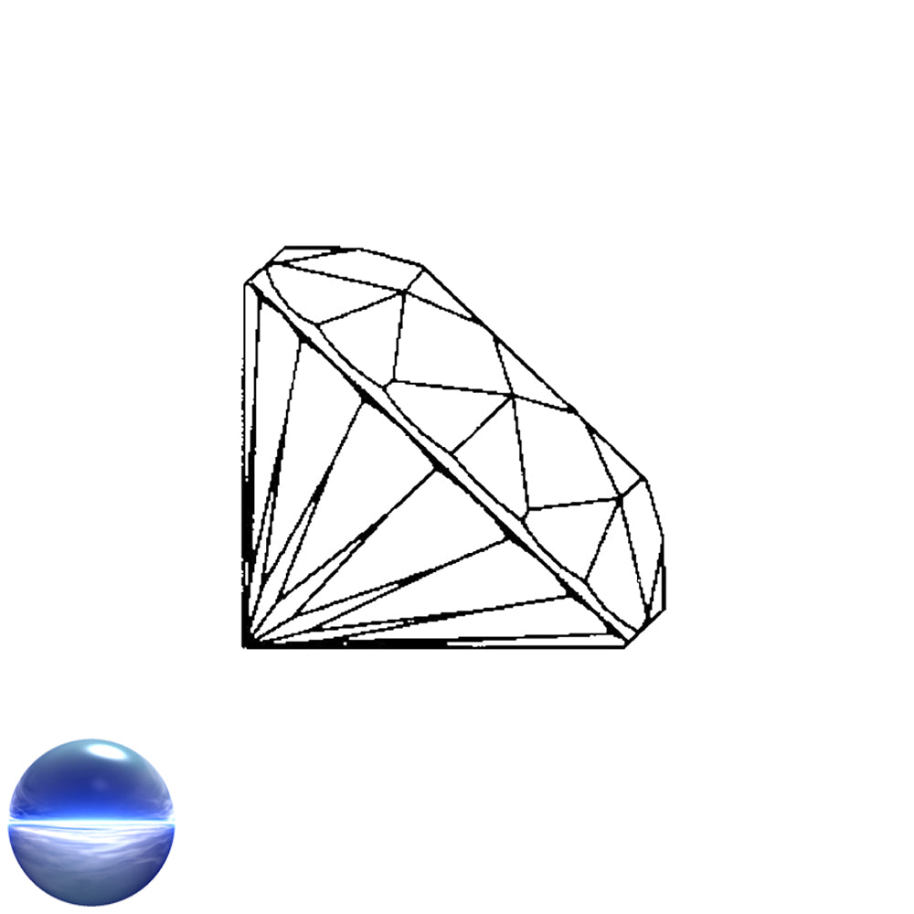 Kristallglas-Diamant A - 56 Facetten klar 40mm