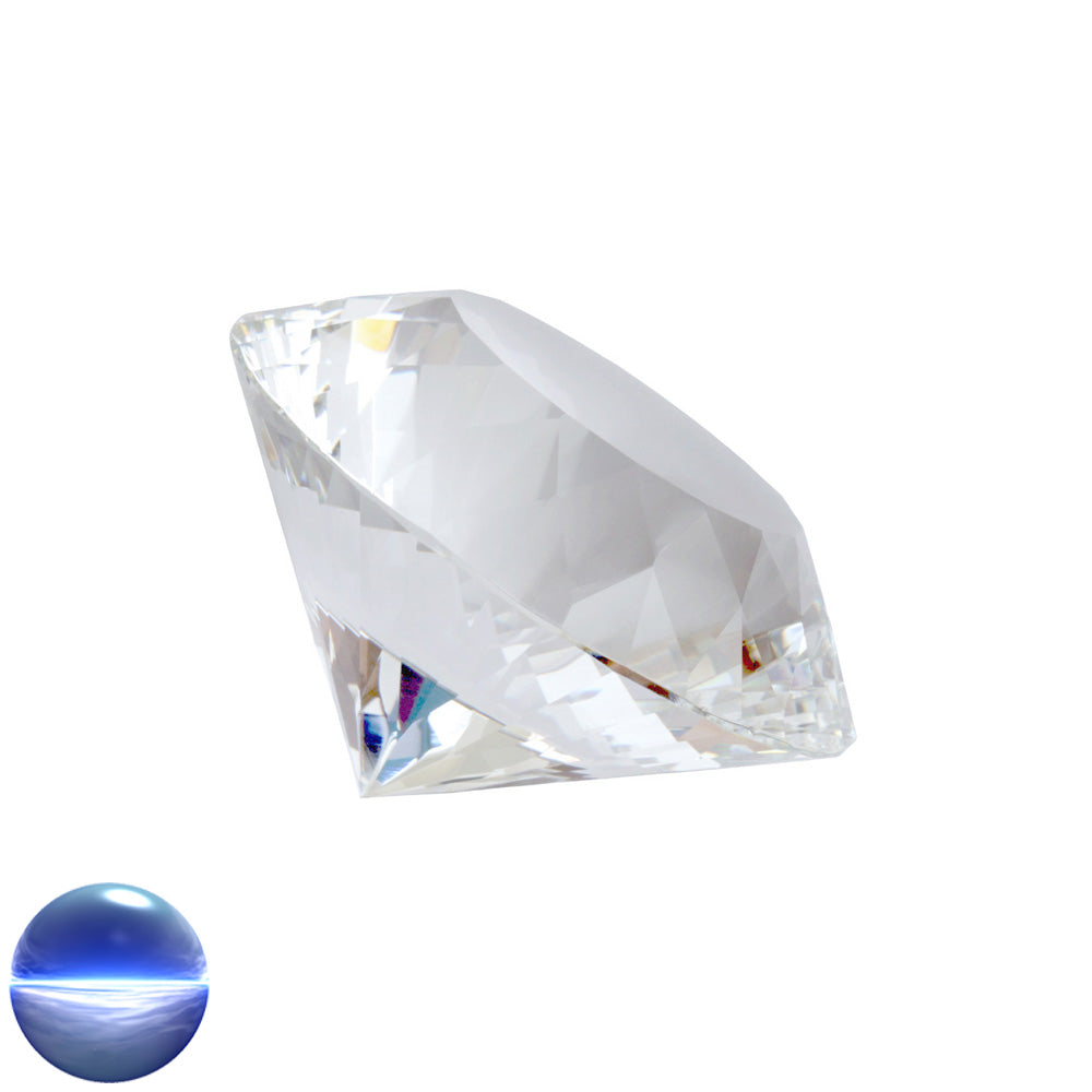 Kristallglas-Diamant A - 112 Facetten klar 100mm