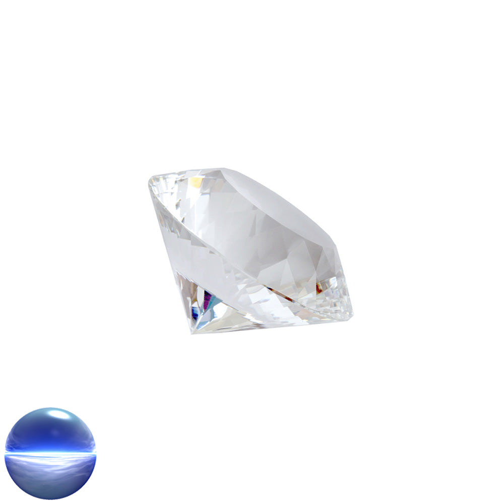 Kristallglas-Diamant A - 112 Facetten klar 40mm