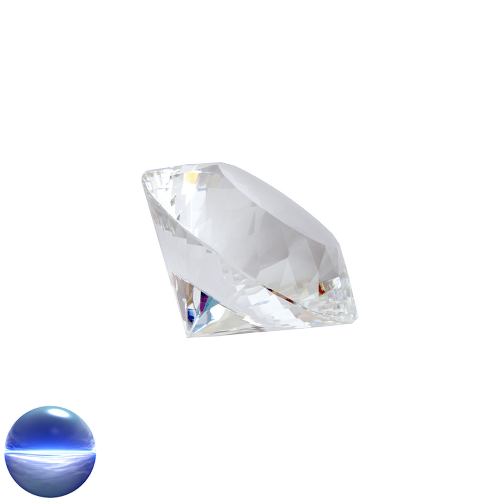 Kristallglas-Diamant A - 112 Facetten klar 50mm