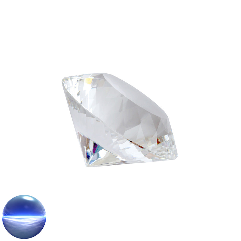 Kristallglas-Diamant A - 112 Facetten klar 70mm
