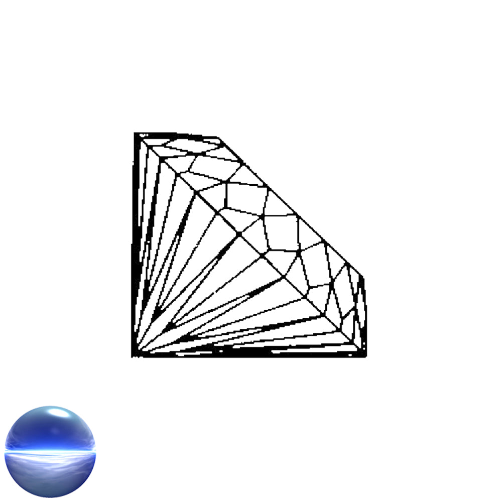 Kristallglas-Diamant A - 112 Facetten klar 60mm