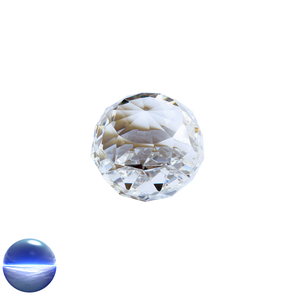 Glaskristall Kugel Standfläche - Dreieck 30mm