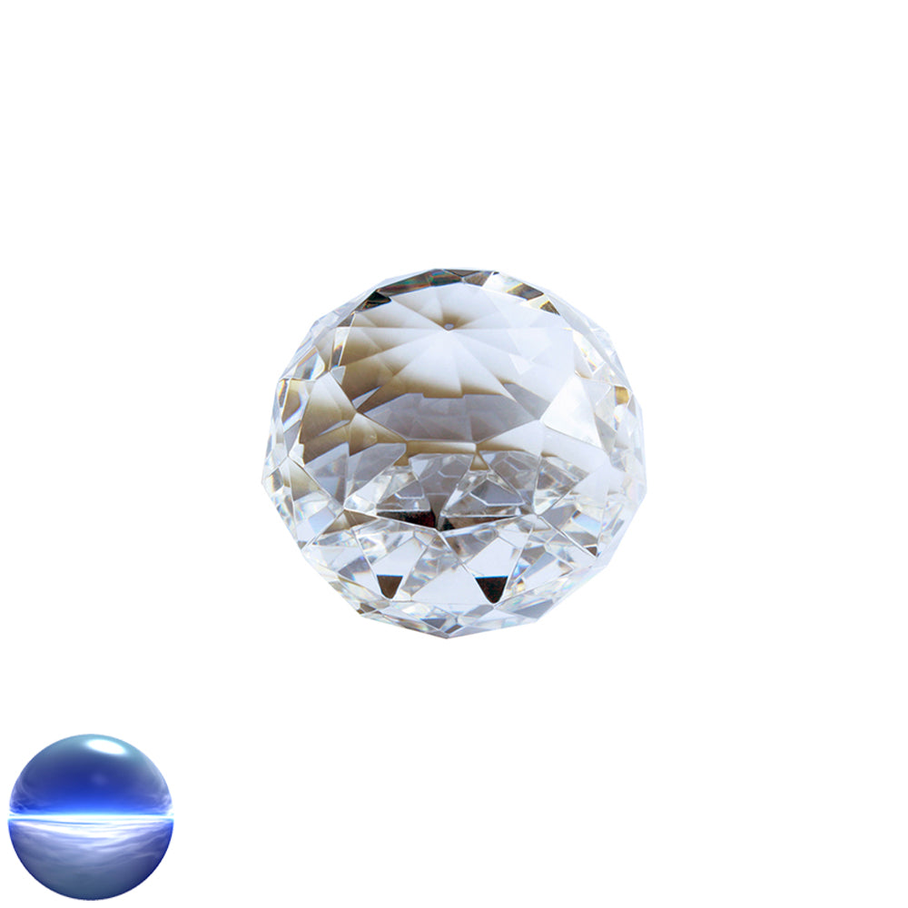Glaskristall Kugel Standfläche - Dreieck 40mm