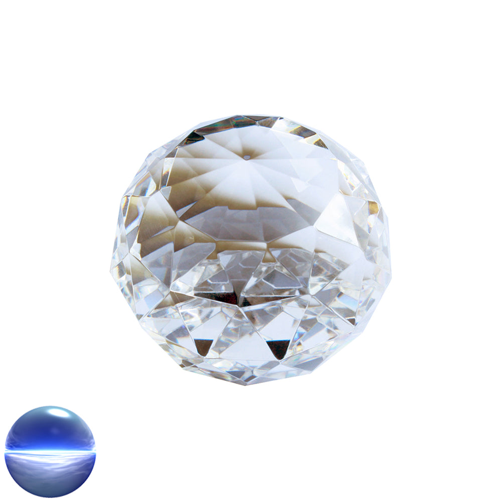 Glaskristall Kugel Standfläche - Dreieck 60mm