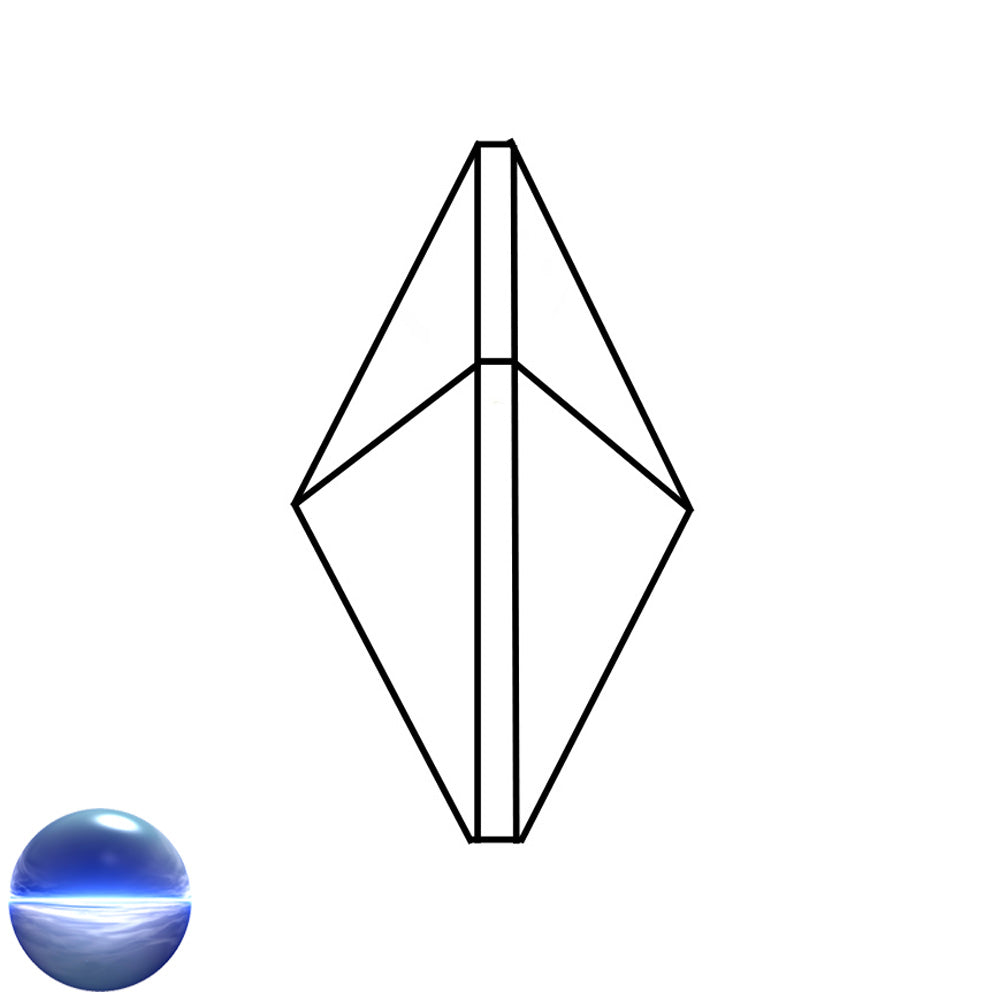 Glaskristall A - Pentagon 50mm