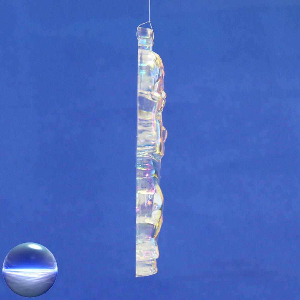 Glas-Kristall - Engel zum Aufhängen - irisierend