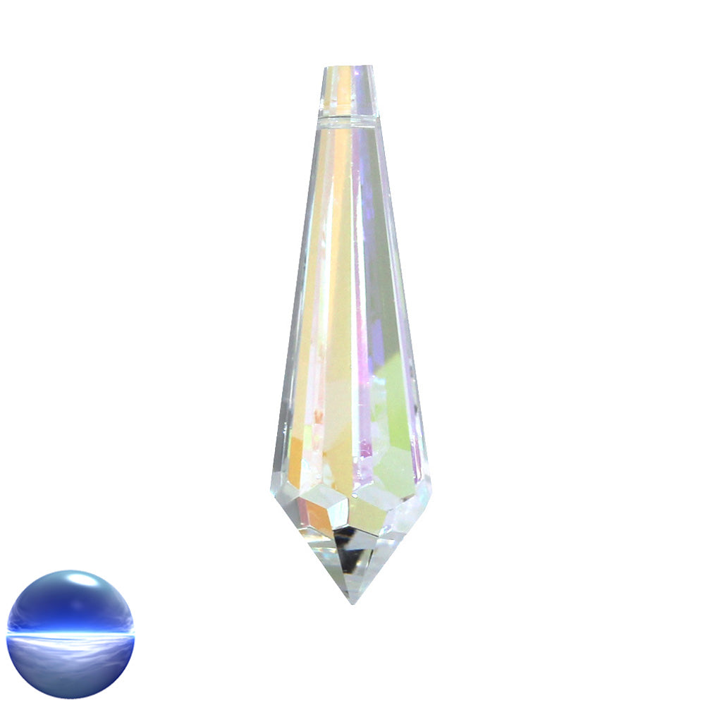 Glaskristall A - Wiener Pendel 63mm irisierend