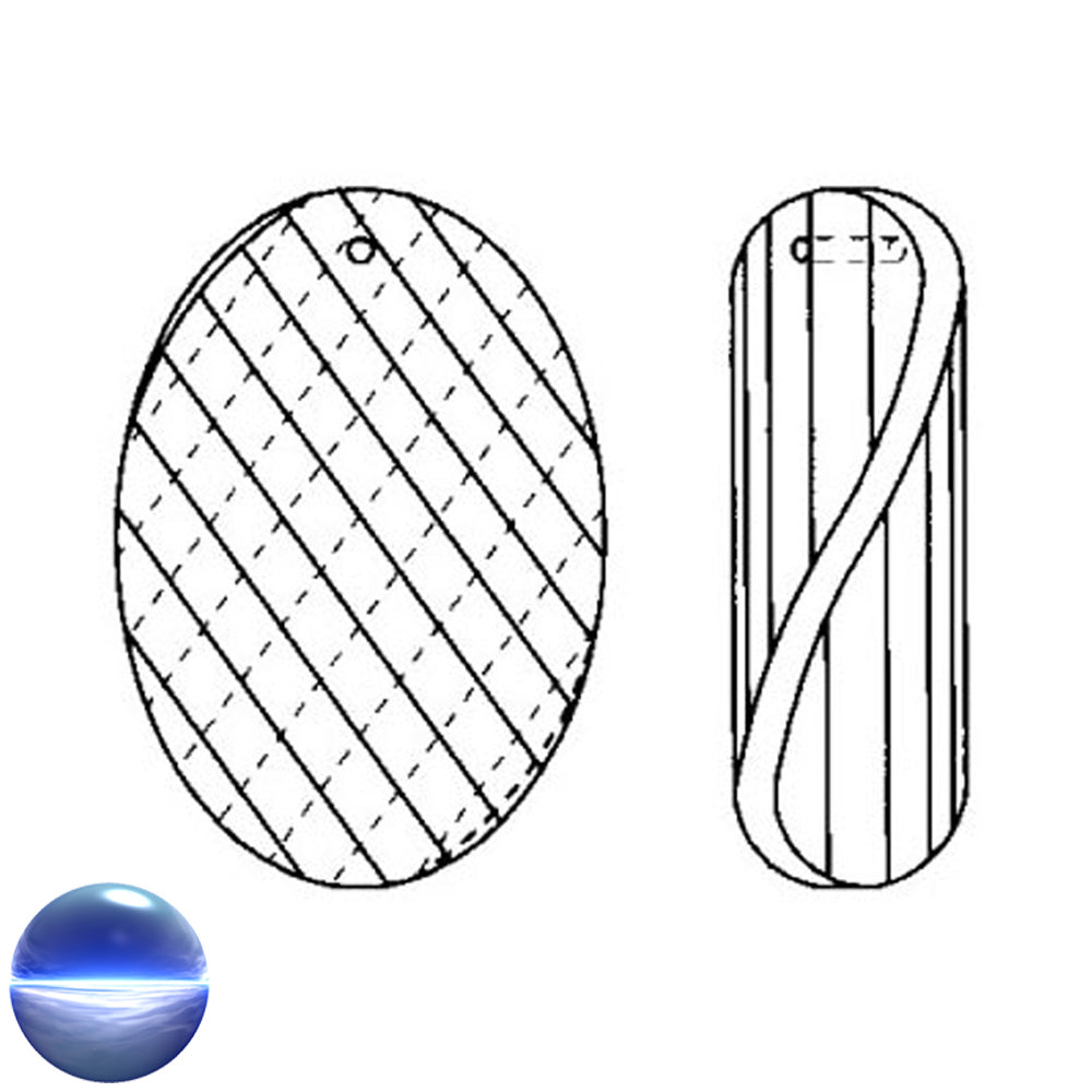 Glaskristall A - Twist-Matrix 45mm