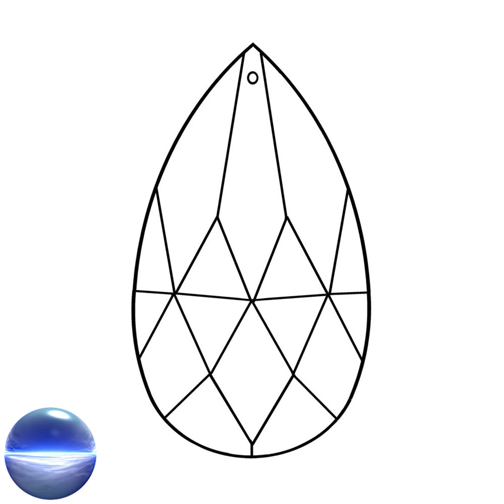 Glaskristall A - Salzburger Mandel 76mm
