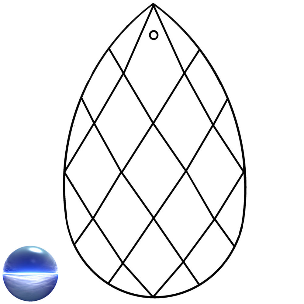 Glaskristall A - Salzburger Raute 125mm