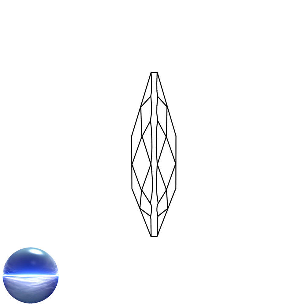 Glaskristall A - Salzburger Raute irisierend 38mm