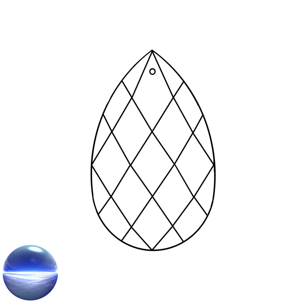 Glaskristall A - Salzburger Raute 50mm