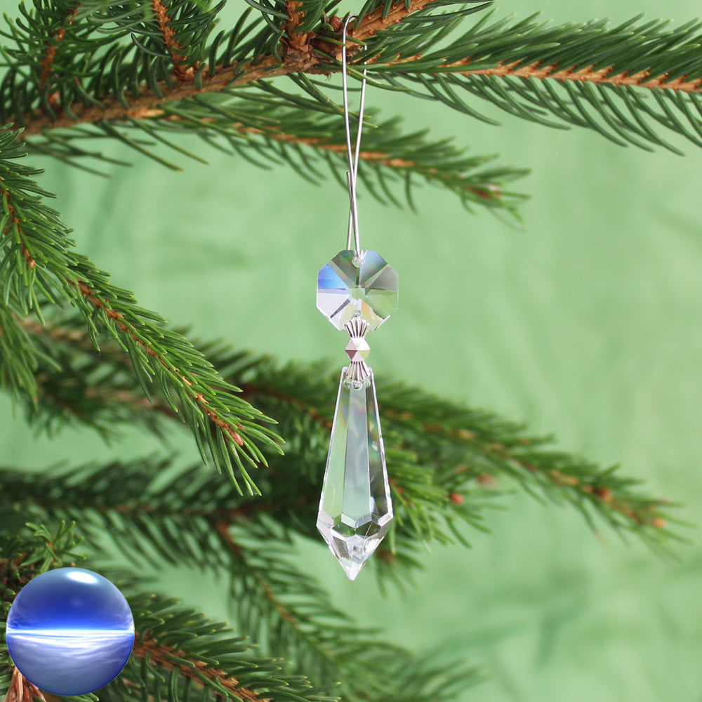 Christbaumschmuck Kristallglas Eiszapfen