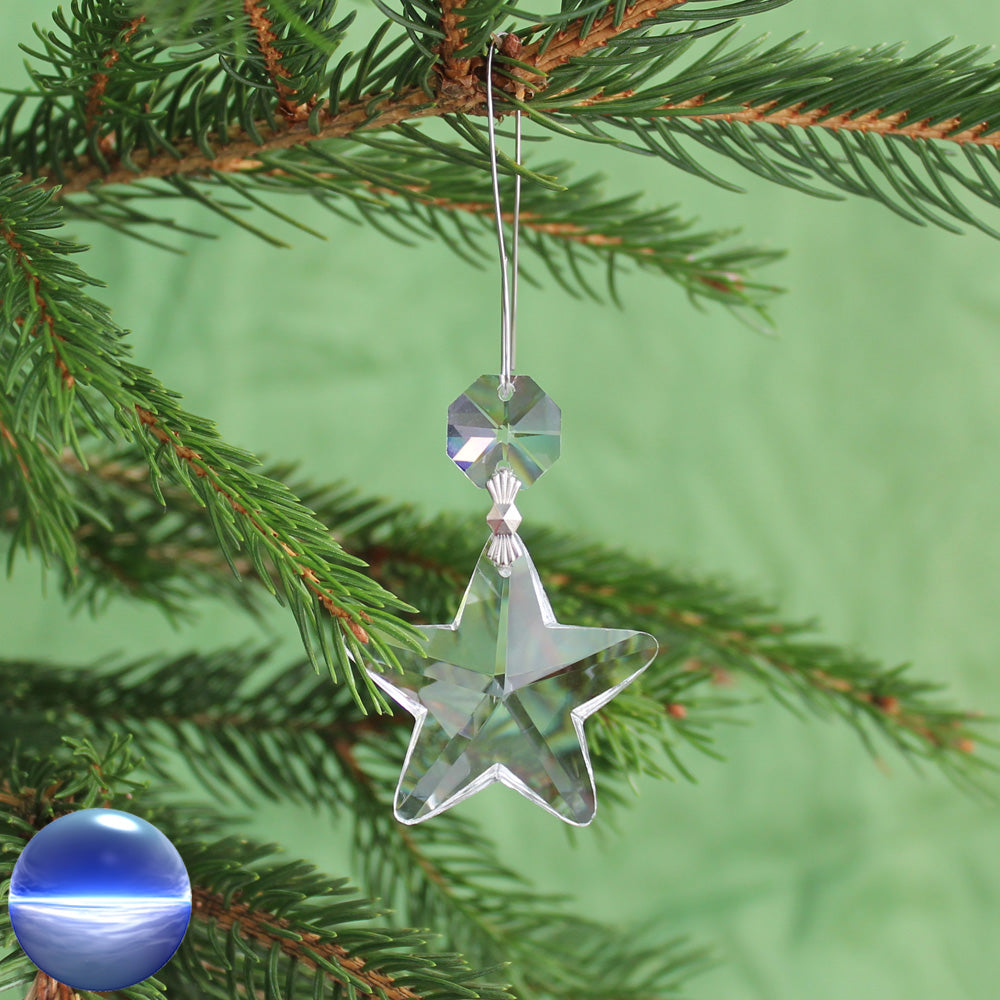 Christbaumschmuck Kristallglas Stern