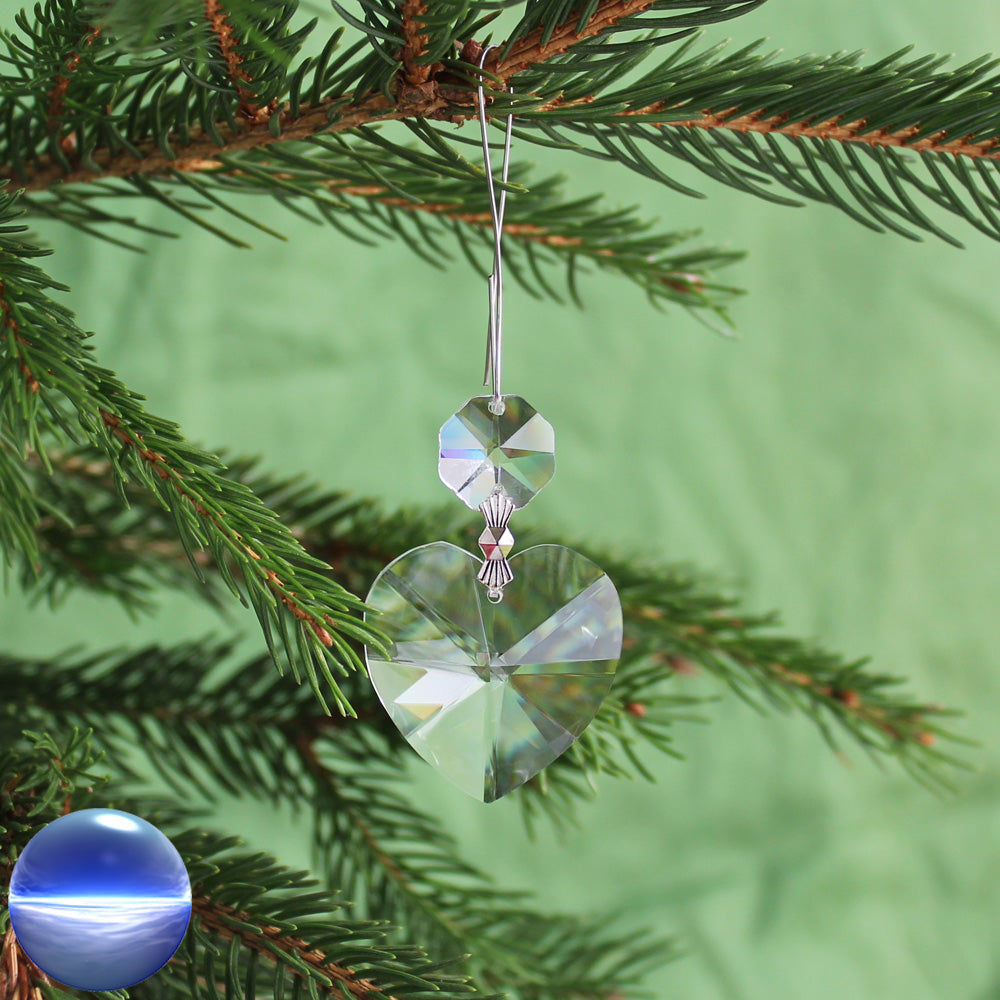 Christbaumschmuck Kristallglas Herz