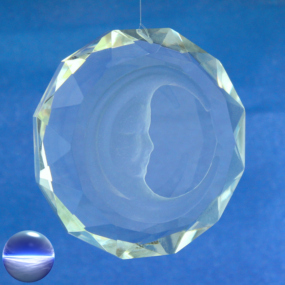 Glas-Kristall - Mond zum Aufhängen