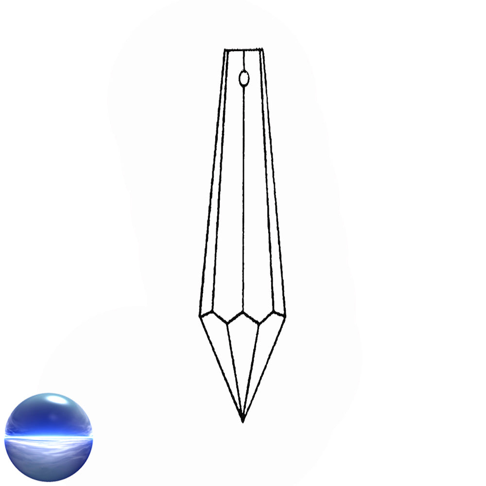 Glaskristall B - Wiener Pendel 63mm