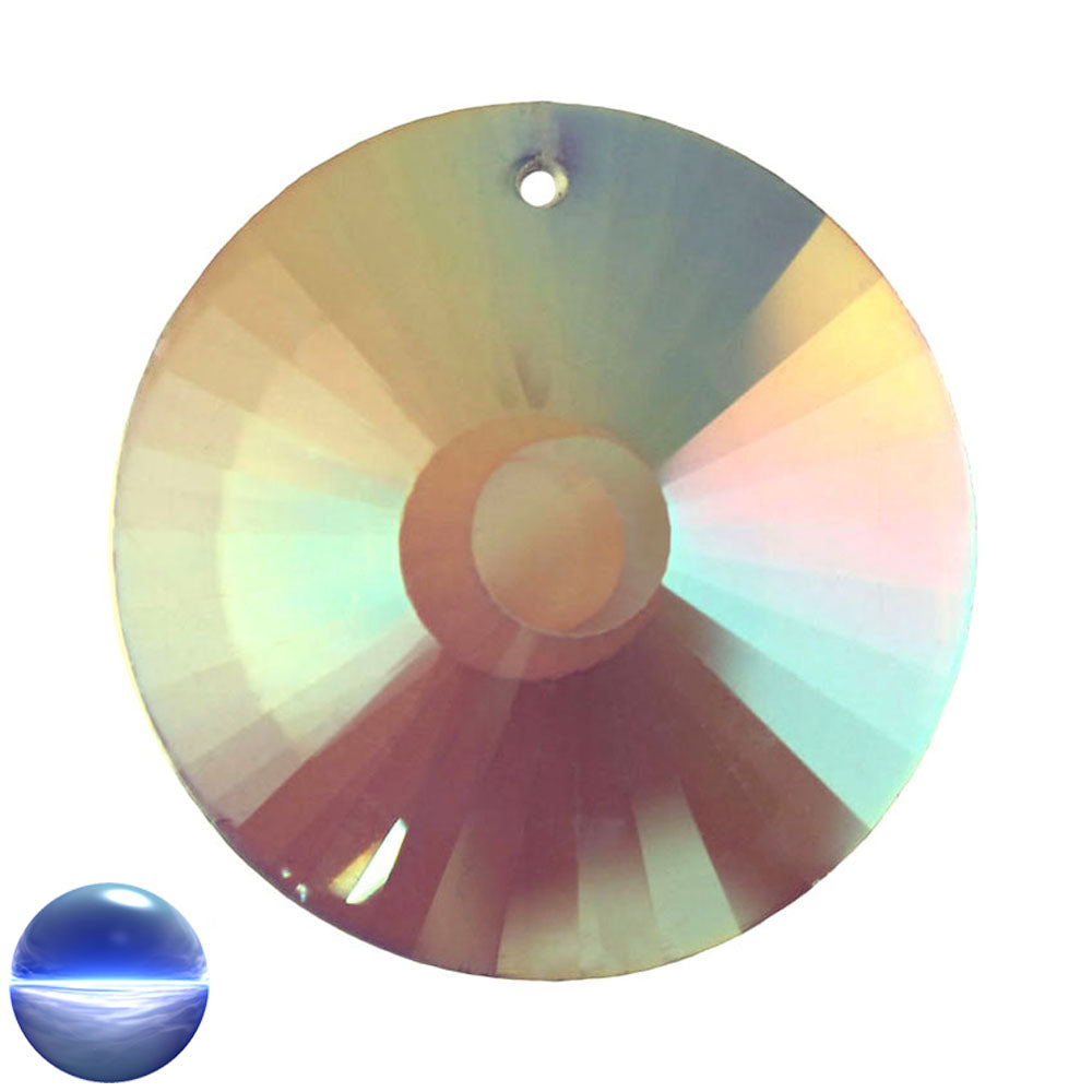 Glaskristall B - Kreis irisierend 45mm