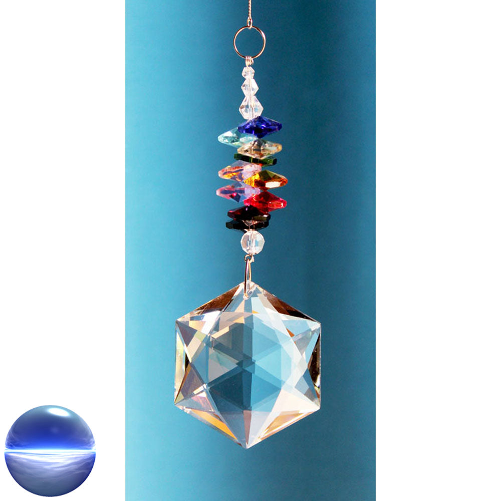 Cascade Kristallglas bunt - Hexagon