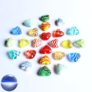 Glas-Herzen - Wellen-Design