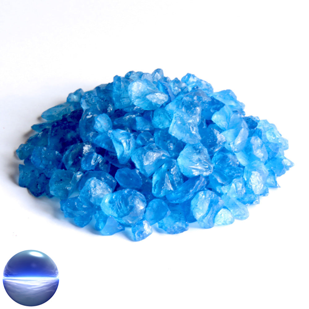 Glassteine 4 - 10 mm blau