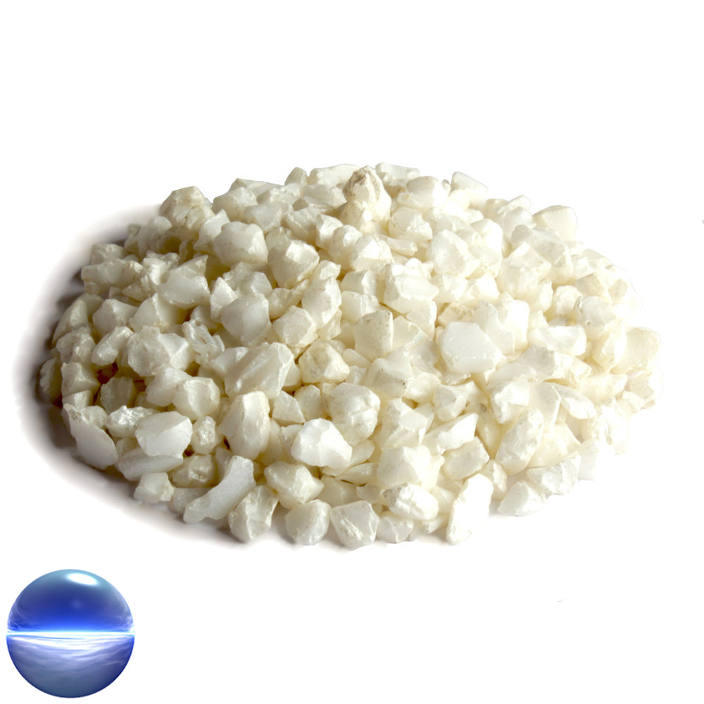 Glassteine 4 - 10 mm creme opak