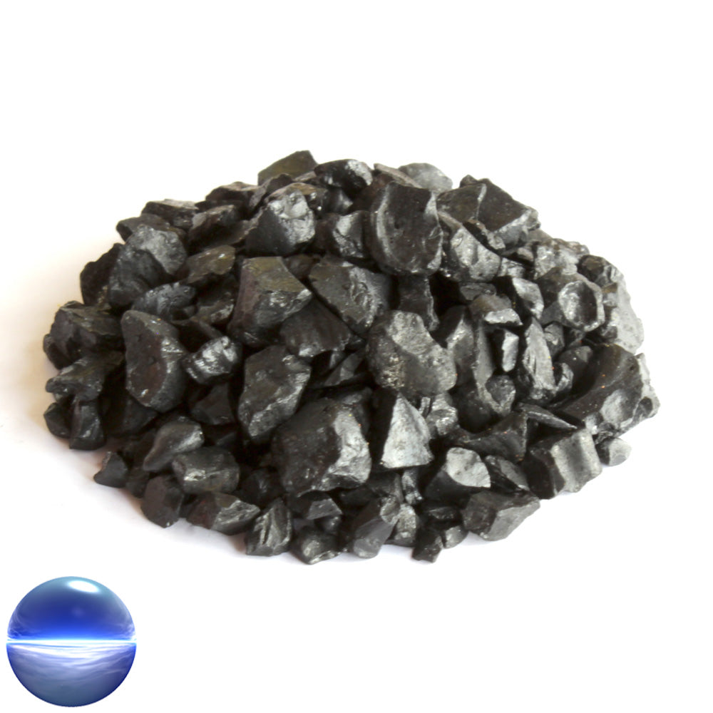Glassteine 4 - 10 mm schwarz opak