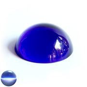 Halbkugel Kristallglas blau 50mm