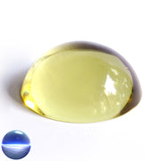 Halbkugel Kristallglas gelb 60mm