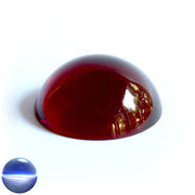 Halbkugel Kristallglas rot 50mm