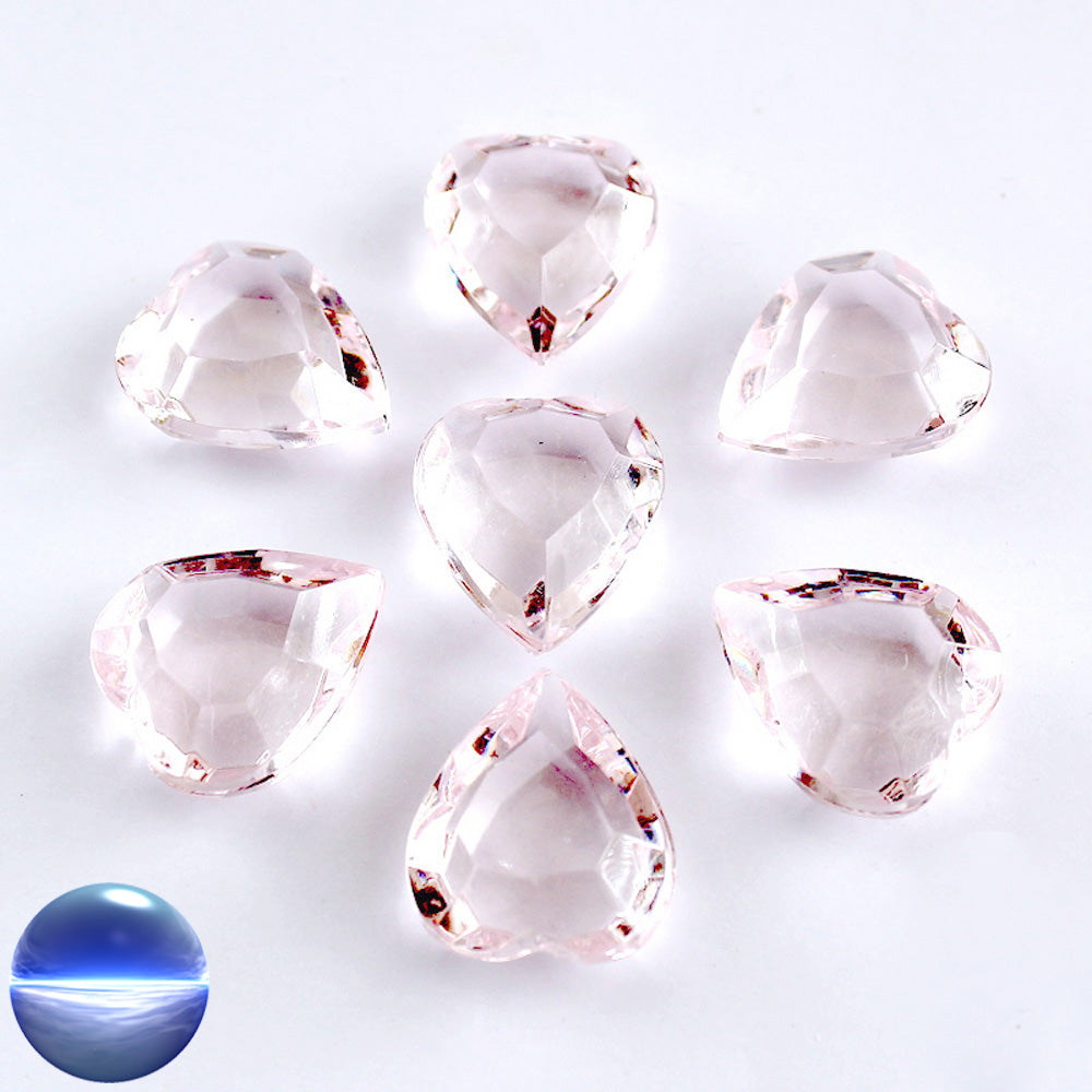Acryl Herzen 23mm rosa