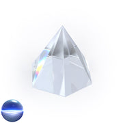 Hexagon-Pyramide Kristallglas - klar 65mm