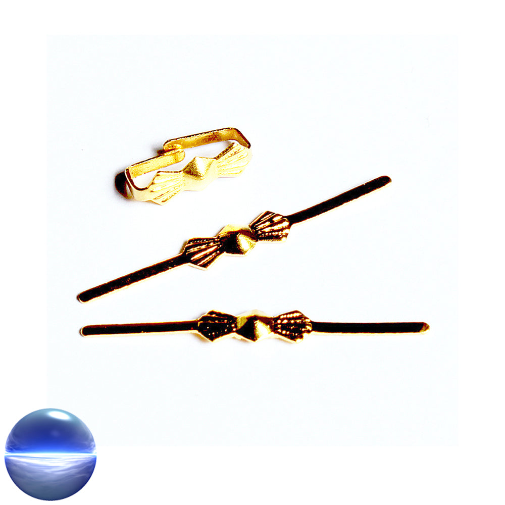 Klammern Fliege - Messing 11mm