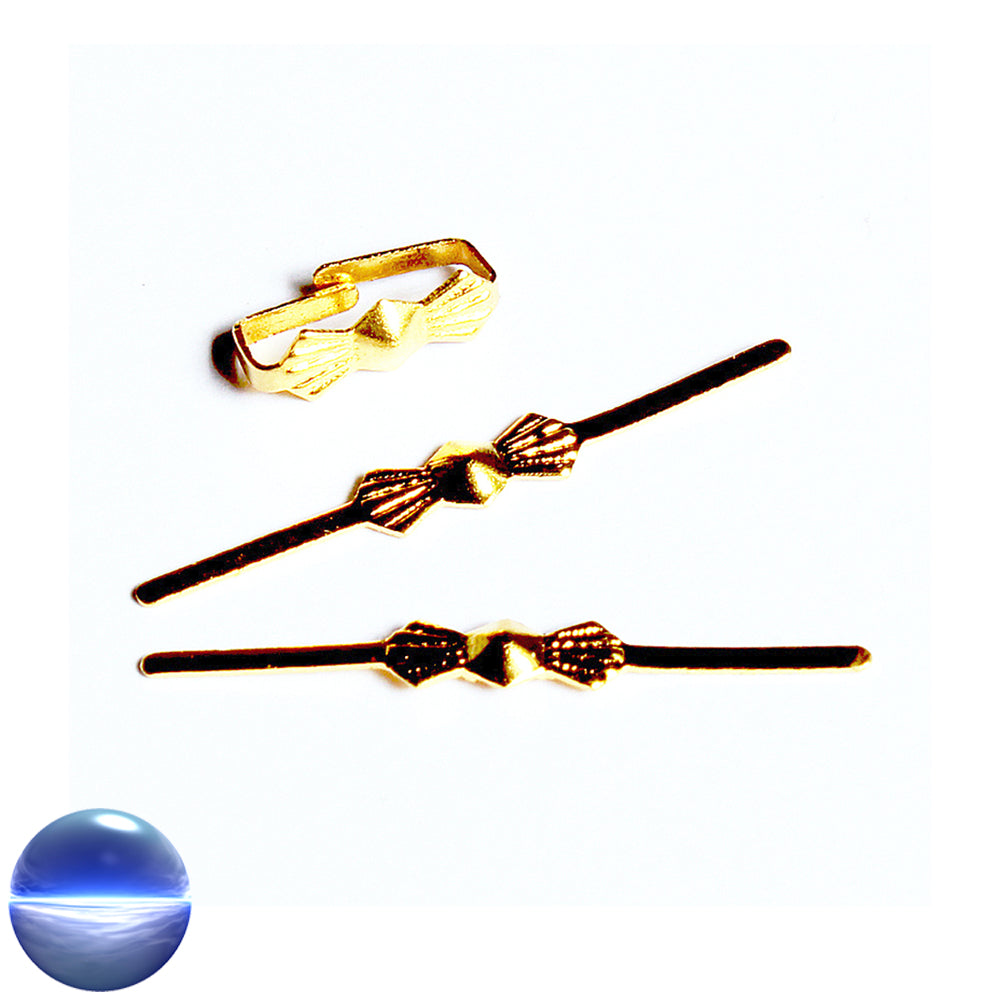 Klammern Fliege - Messing 14mm