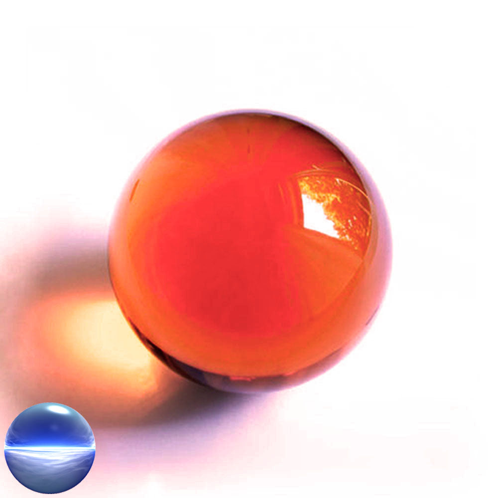 Kunststoff-Kugel - amber 100mm
