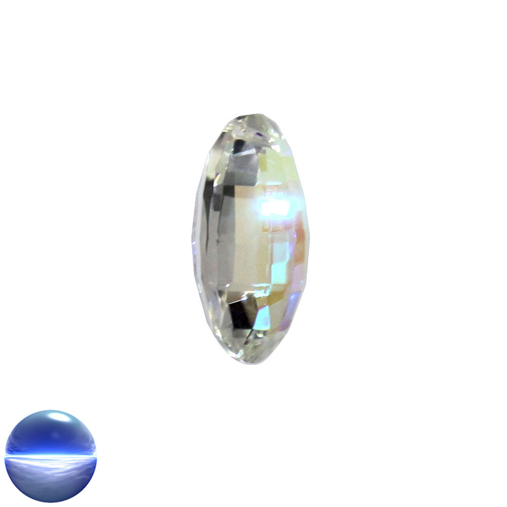 Glaskristall A - Oval irisierend 32mm