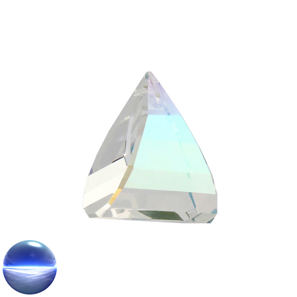 Glaskristall B - Dreieck irisierend 35mm