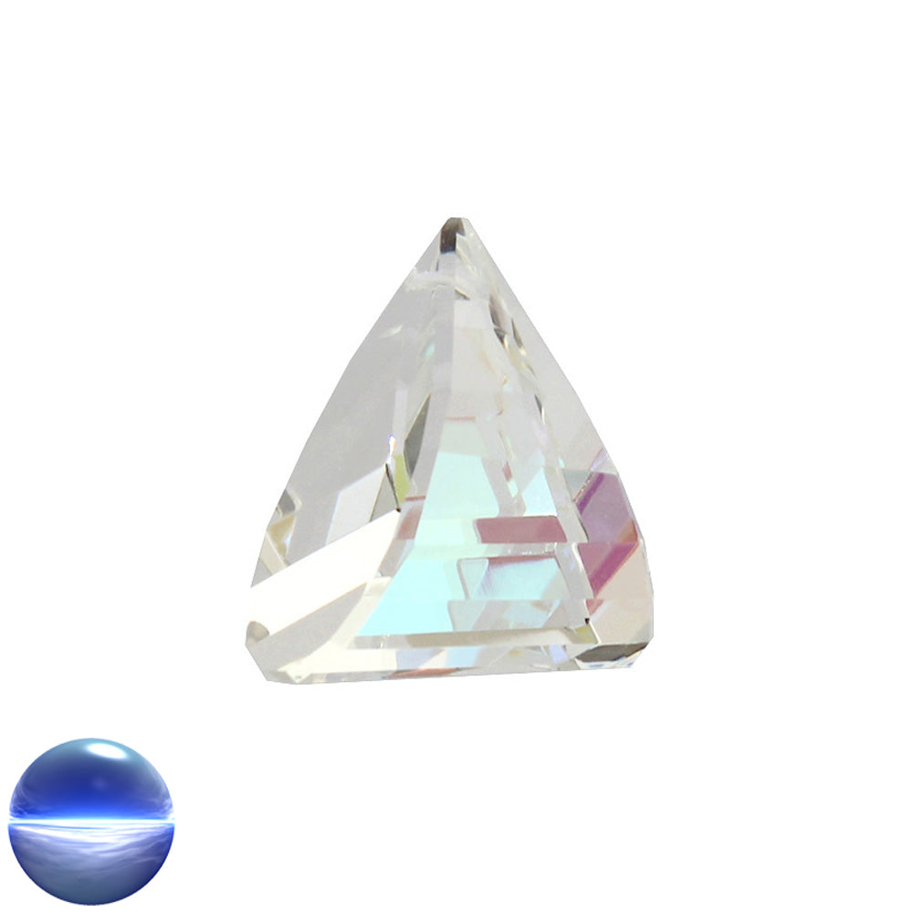 Glaskristall B - Dreieck irisierend 35mm