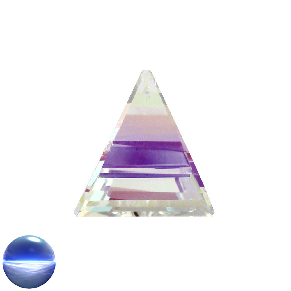 Glaskristall B - Dreieck irisierend 35mm