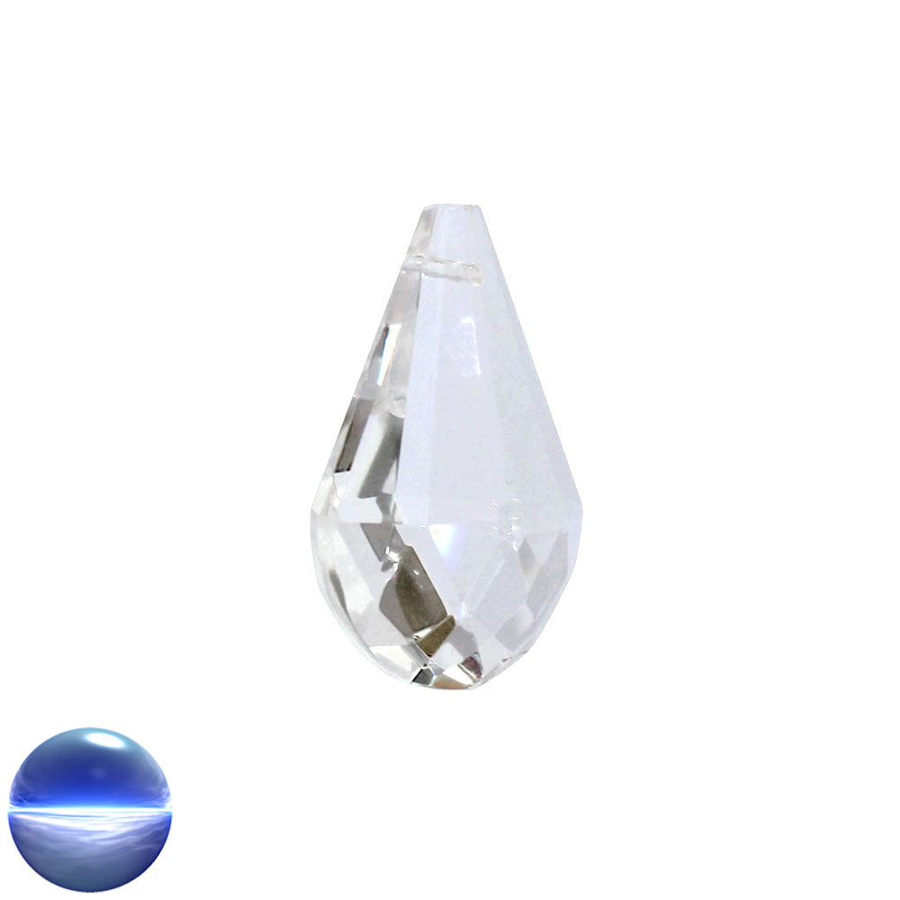 Glaskristall B - Mandel halbrund 38mm