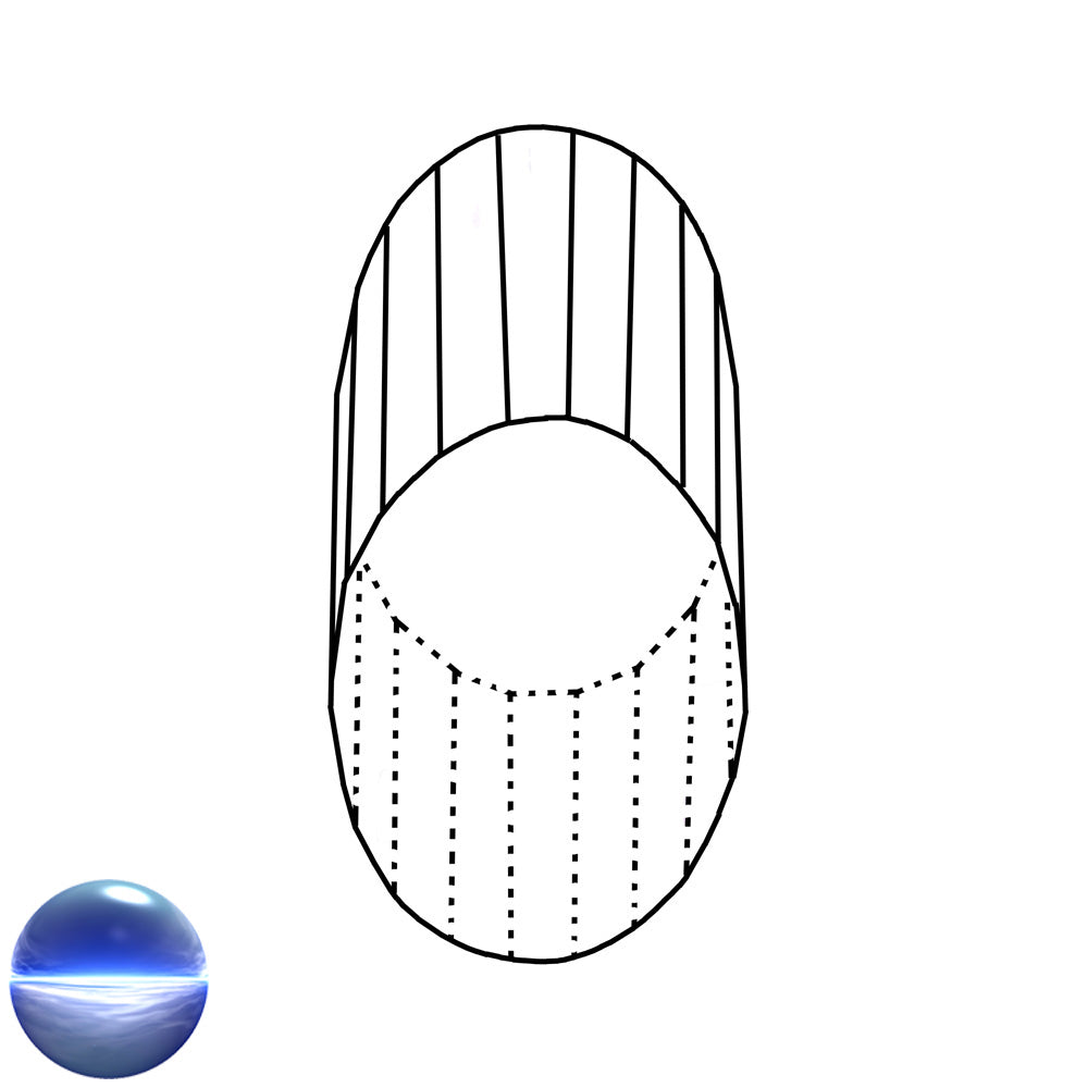 Glaskristall B - Ellipse 63mm