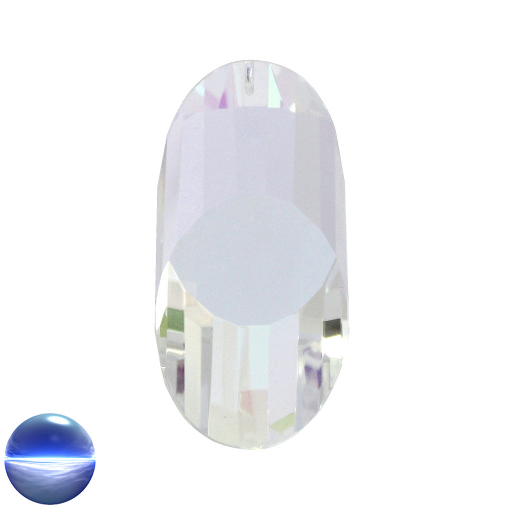 Glaskristall B - Ellipse irisierend 63mm