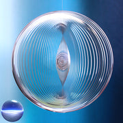 Windspiel Edelstahl - Spirale Ringe rund