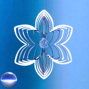 Windspiel Edelstahl - Spirale Blüte 153mm