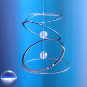 Windspiel Ringkreisel mit 2 Glaskugeln