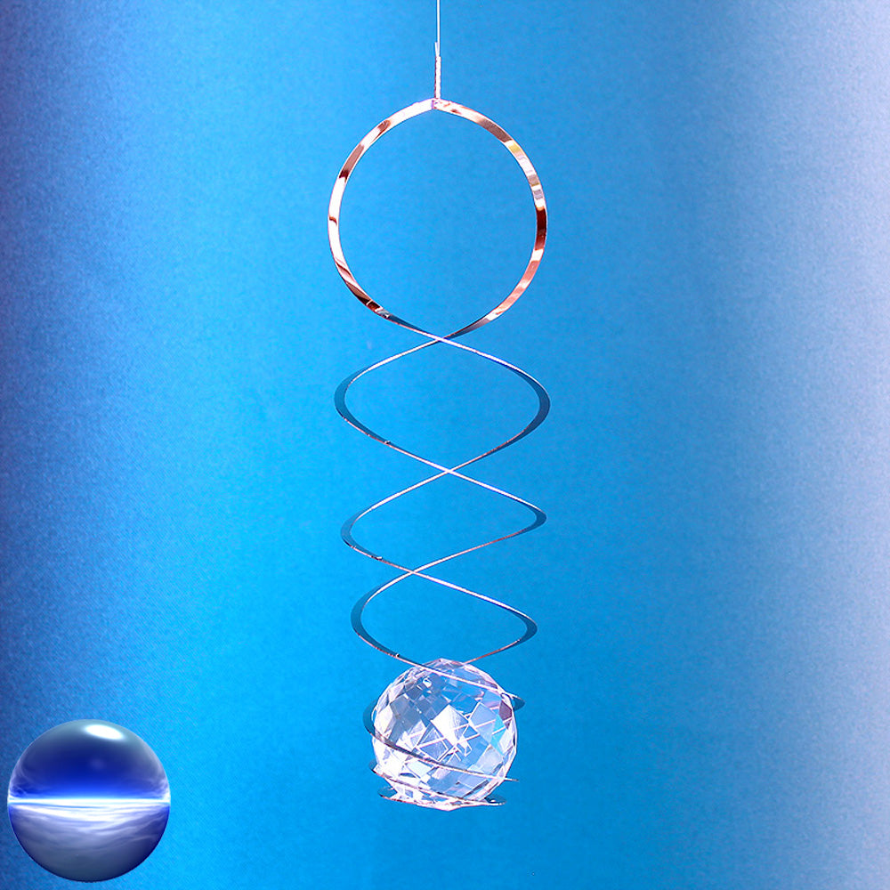 Windspiel Edelstahl - Spirale lang
