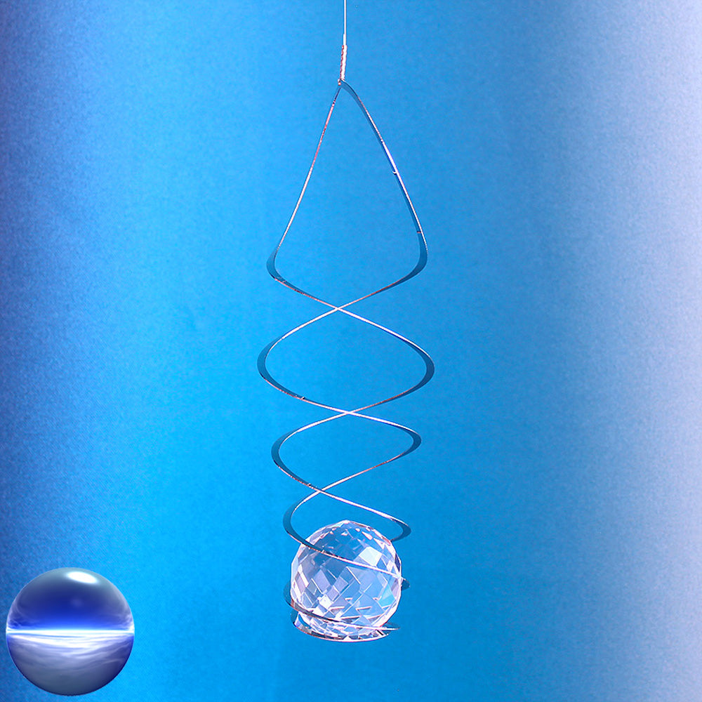 Windspiel Edelstahl - Spirale lang
