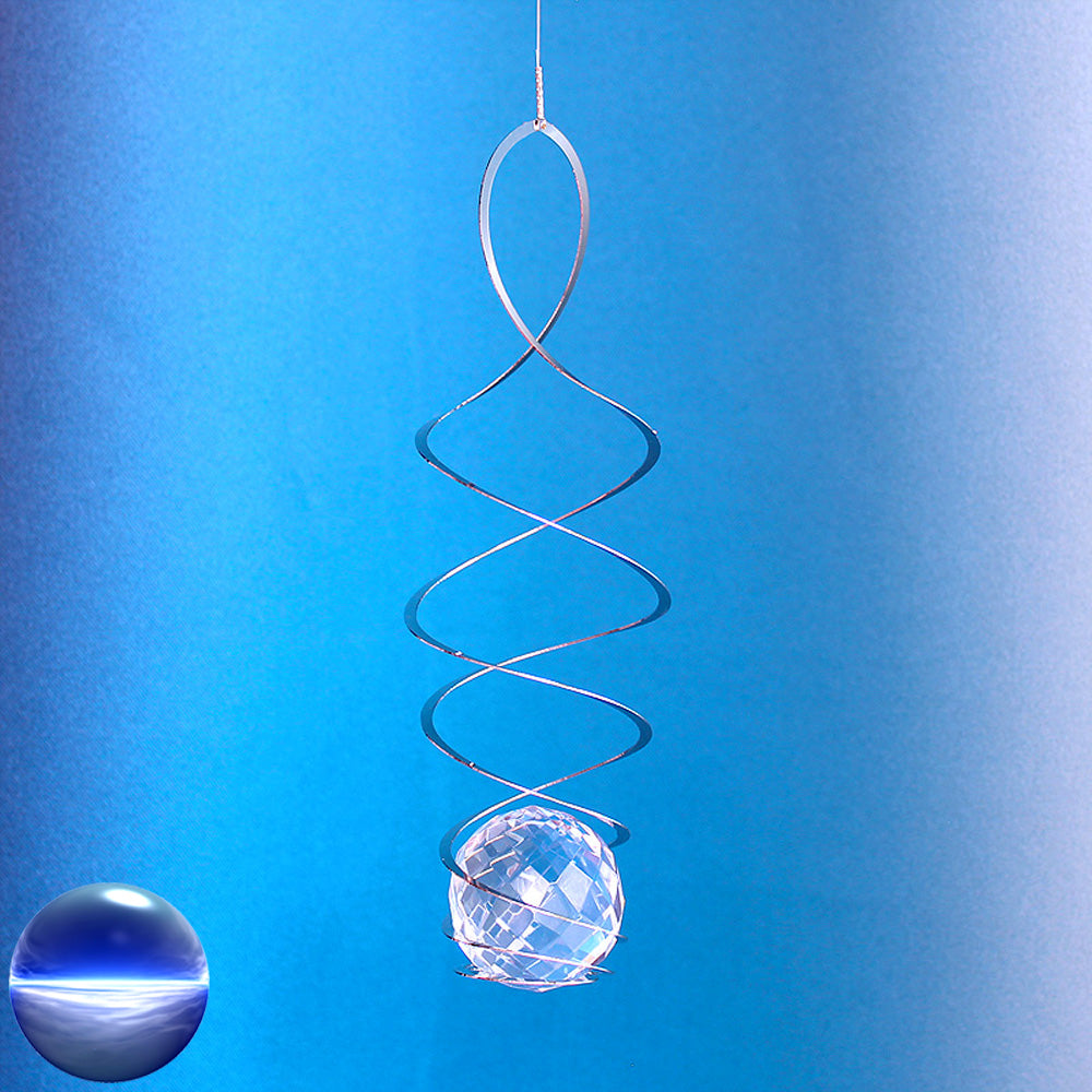 Windspiel Edelstahl Spirale lang