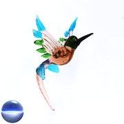 Kolibri aus Glas rosa-türkis-grün